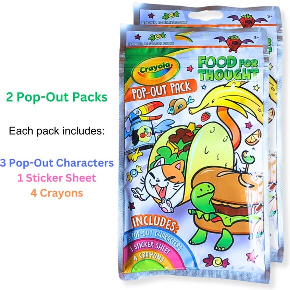 Crayola Kids Craft Activity Kit 2pk Travel Party Favors Mess Free Holiday Gift - Picture 4 of 4